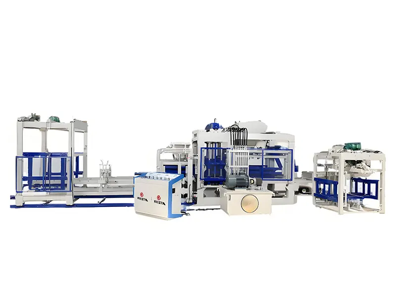 Automatic Concrete Brick Making Machine - QT12
