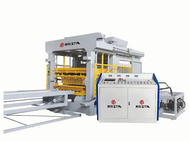 Automatic Concrete Brick Making Machine - QT15