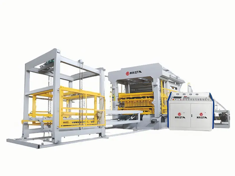 Automatic Concrete Brick Making Machine - QT18