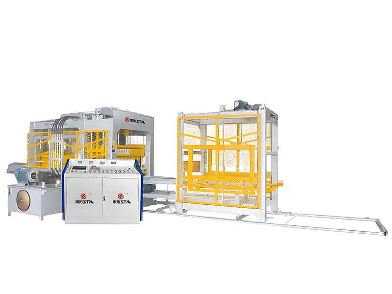 Automatic Concrete Brick Making Machine - QT8
